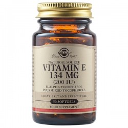Solgar Vitamin E 134mg (200IU), 50softgels Solgar Vitamin E 134mg (200IU), 50softgels